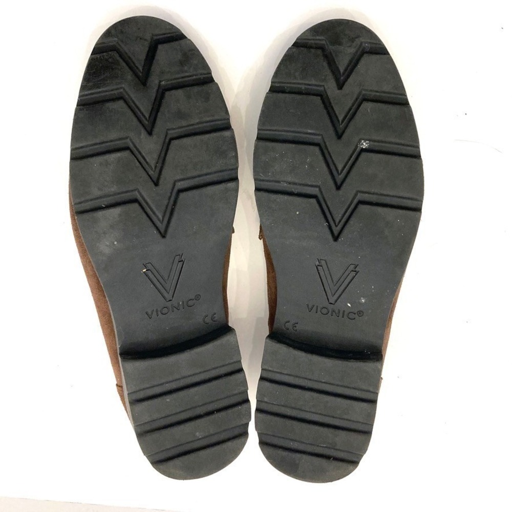 Vionic Cleo Loafer Brown Suede Chunky Sole Womens 9 W WIDE EU 40‎ - Picture 8 of 8